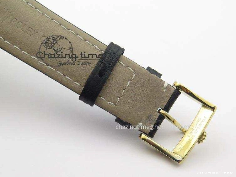 AAA Replica Watches YG On 3879 Numeral Black Leather Cellini Dial A Date Strap Black NewStyle Markers 0101